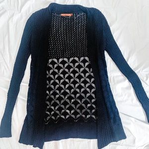 Knit black cardigan